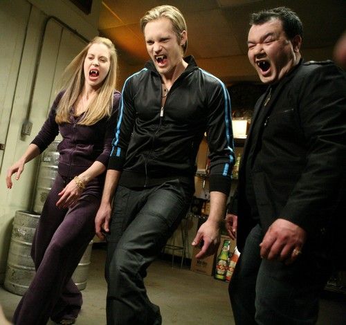 Kristin Bauer, Alexander Skarsgård et Patrick Gallagher
